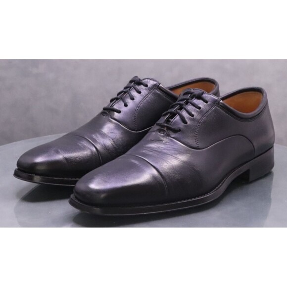 Magnanni Federico $325 Men's Cap Toe Oxfords Dress Shoes Size 10 D Leather 12654 - Picture 1 of 11